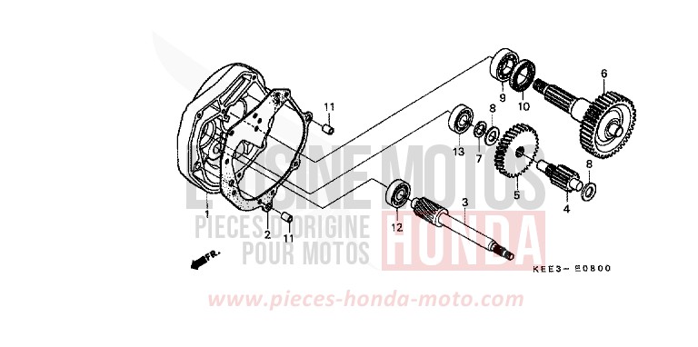 GETRIEBE von CB1300 Super Bold'or ABS CYCLON BLUE METALLIC (PB221) von 1998